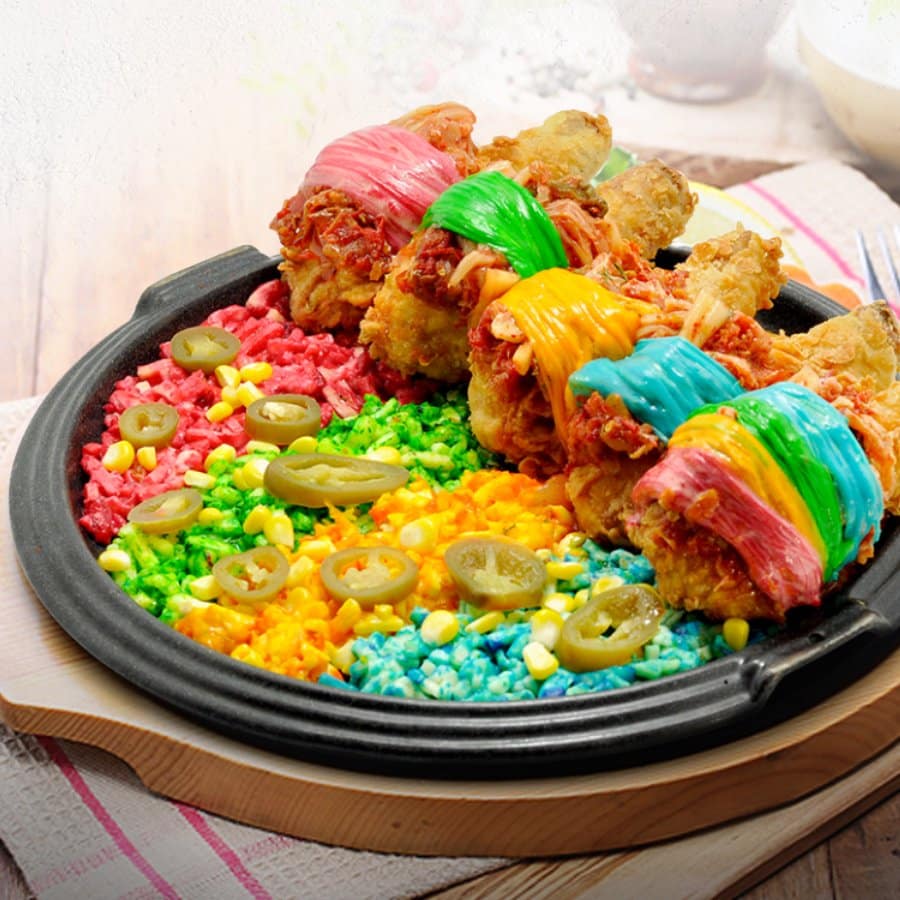 Rainbow Rolling Cheese Makanan kekinian di jakarta