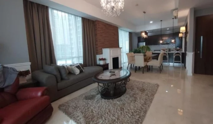 Dijual Apartemen Tipe 3BR, Tower Ritz Furnish Cantik, Bersih