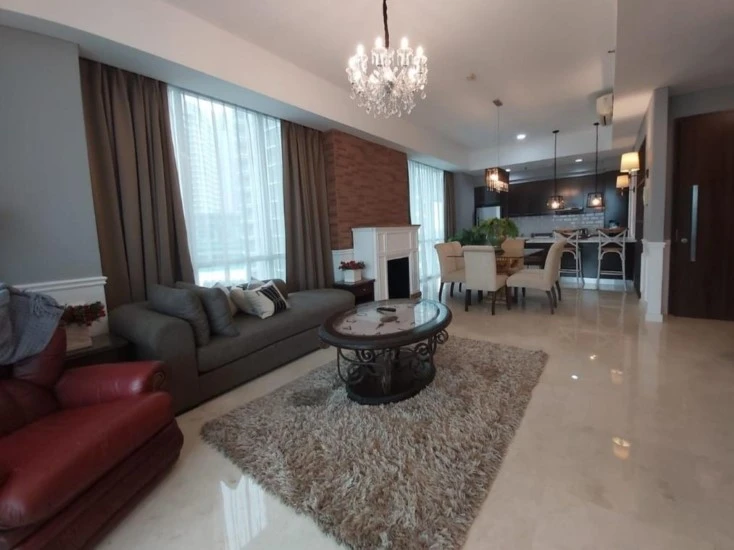 Dijual Apartemen Tipe 3BR, Tower Ritz Furnish Cantik, Bersih